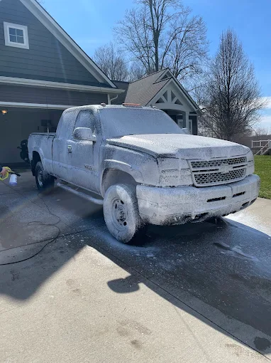 Westshore Mobile Detail washing a pickup truck
